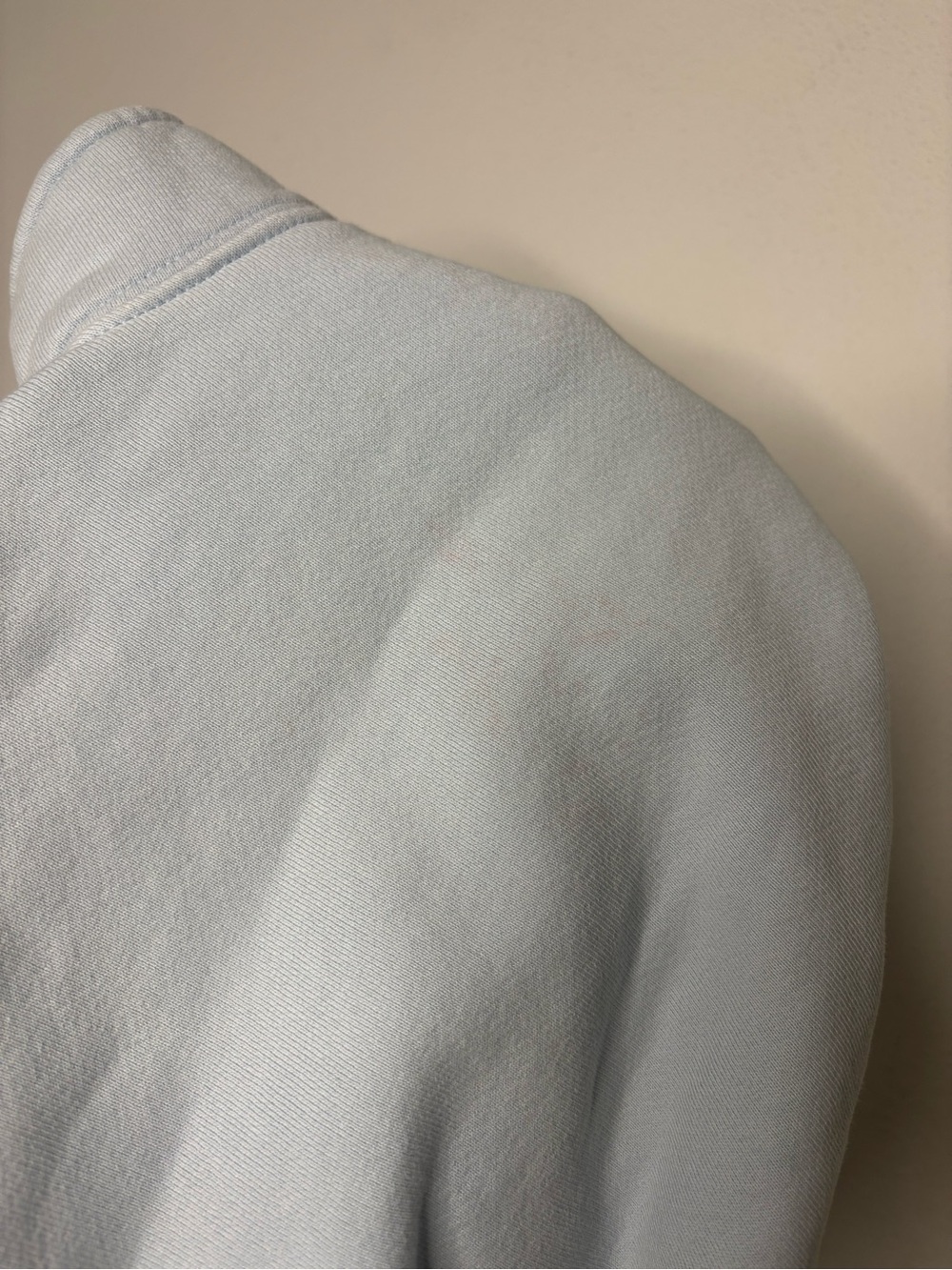 SET ACTIVE BABY BLUE COLLARED CROPPED ZIP UP SWEATSHIRT SZ LARGE - Picture 8 of 8